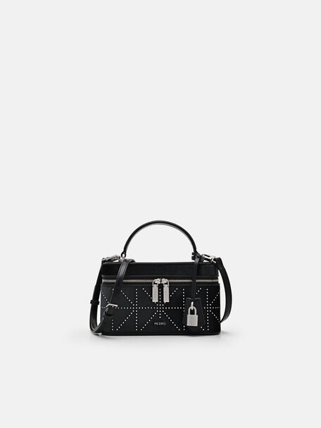 Ari Shoulder Bag in Pixel, Black, hi-res