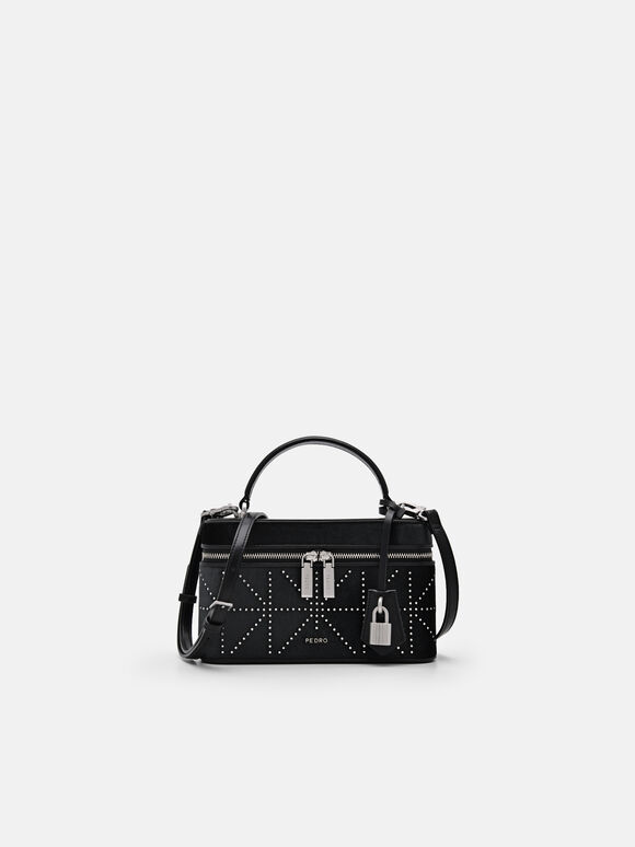 Ari Shoulder Bag in Pixel, Black, hi-res