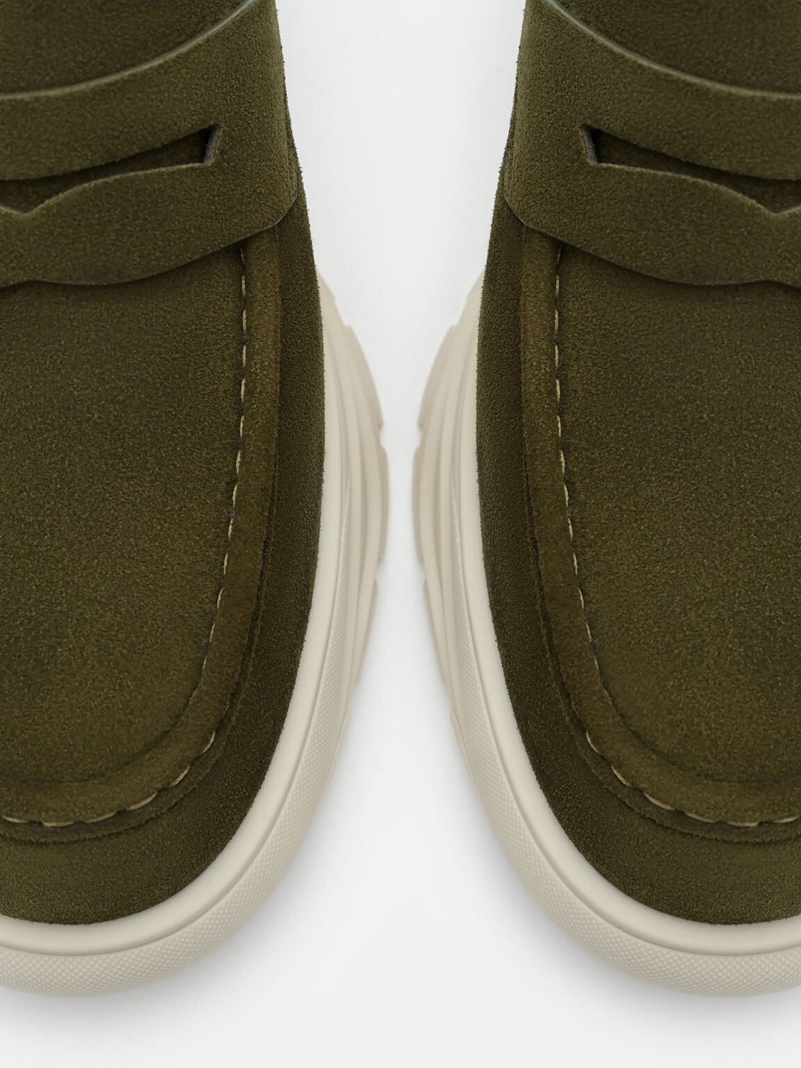 Suede Hybrix Loafers, , hi-res