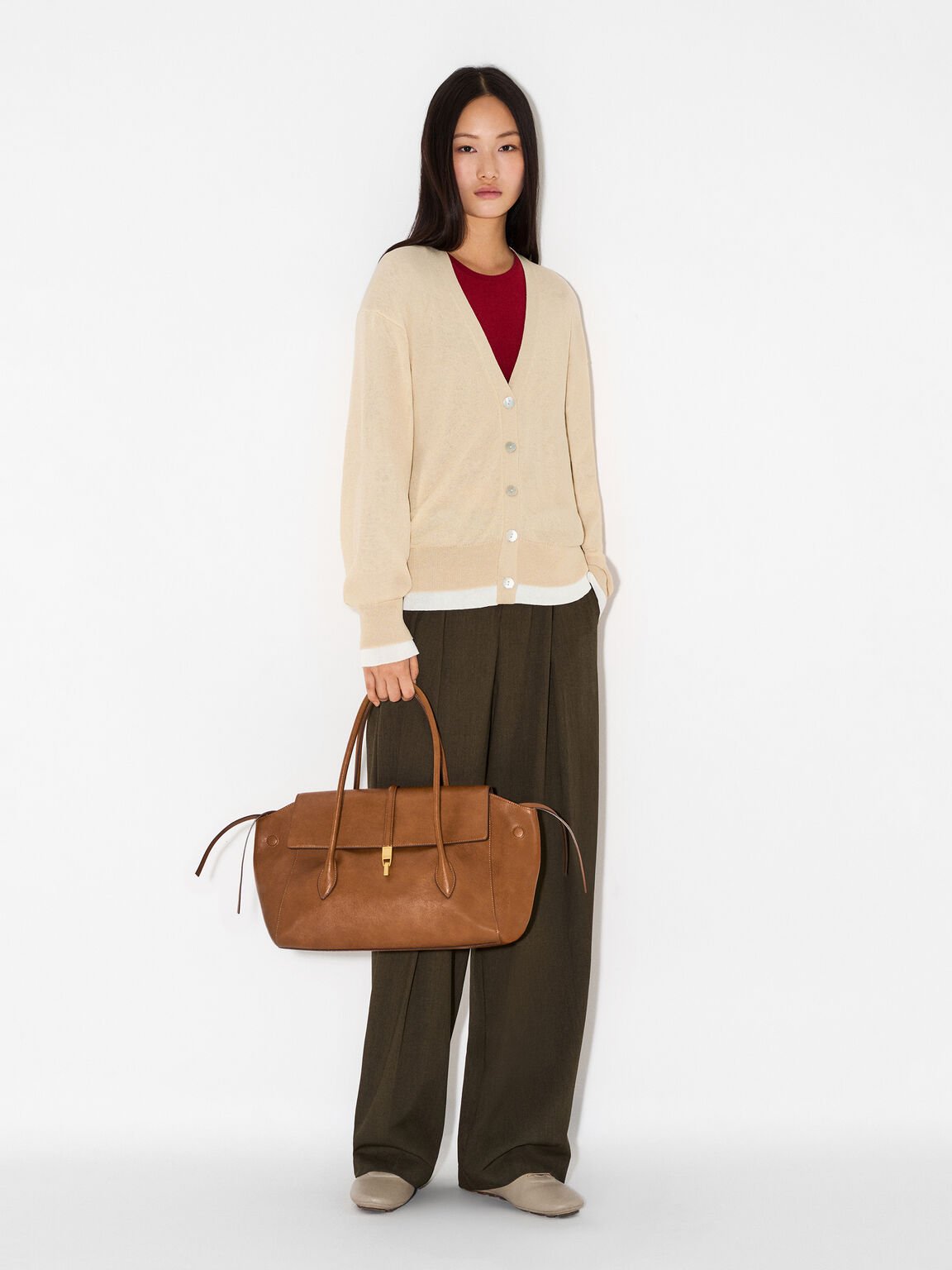 Kendall Leather Flats, , hi-res