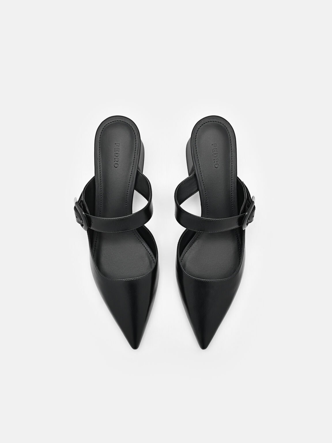 Bridget Leather Heel Mules, , hi-res