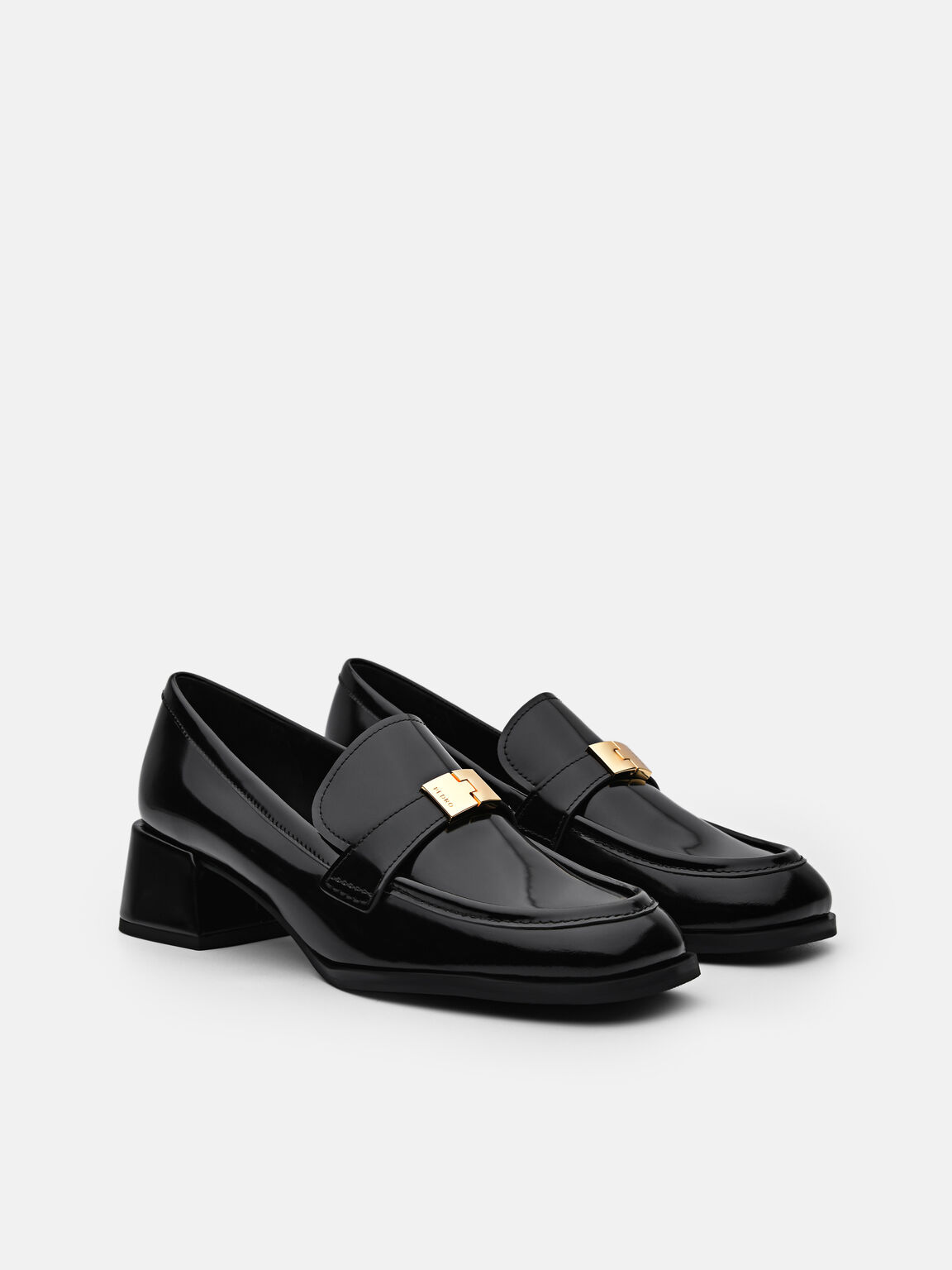 Jatte Leather Heel Loafers, 