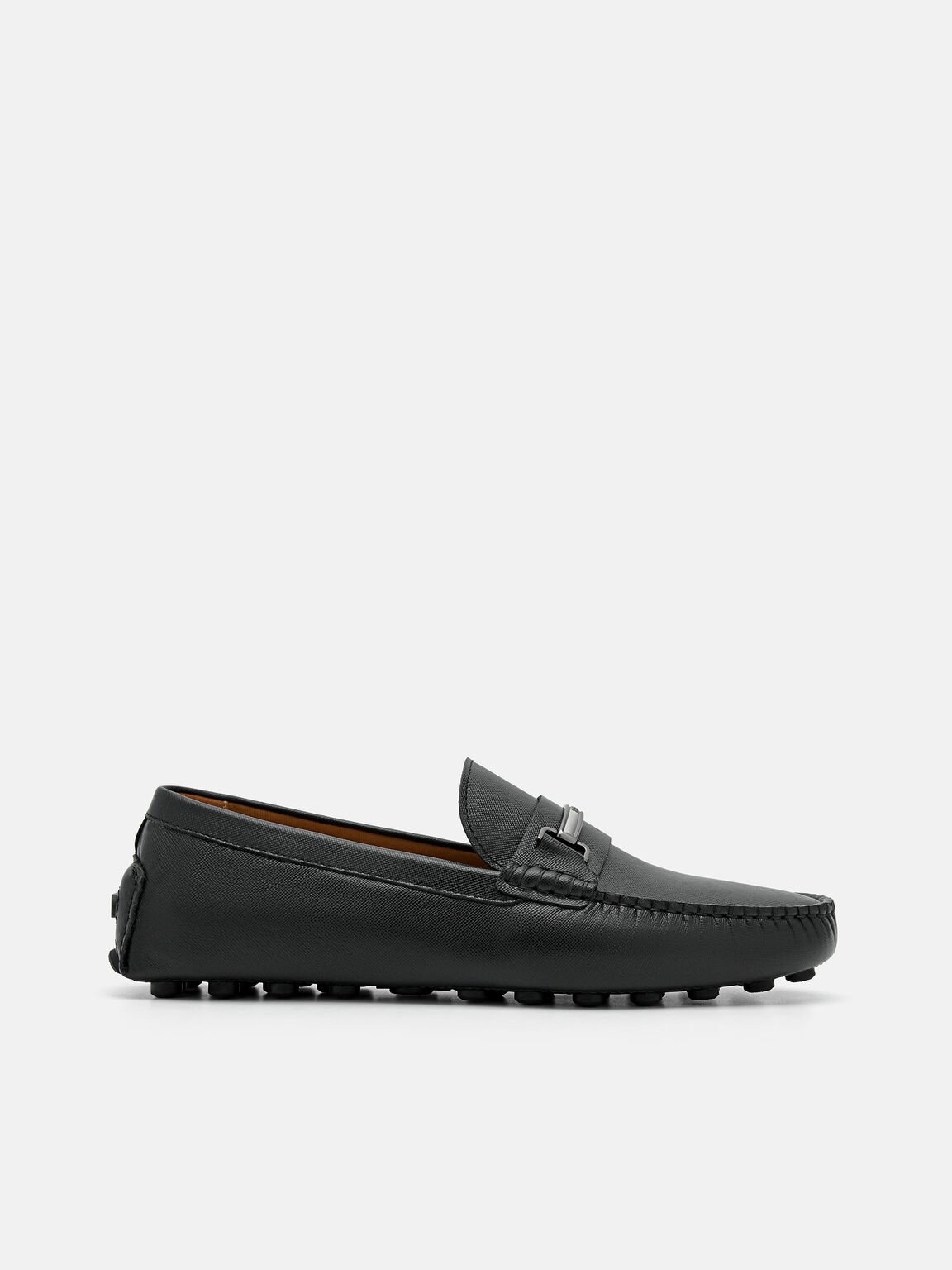 Sepatu Driving Kulit Horsebit, 