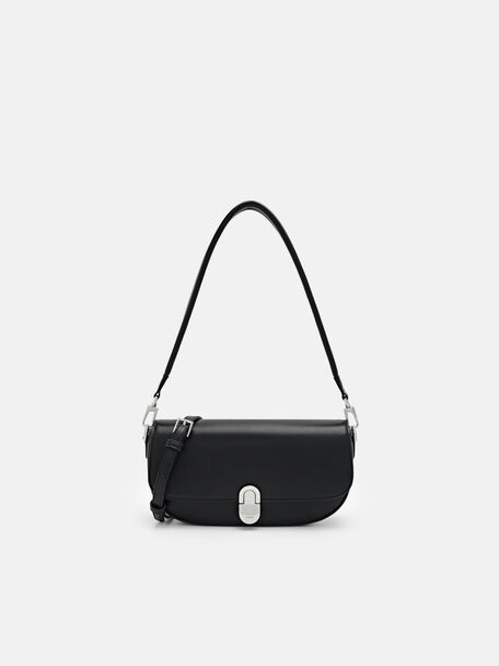Artemis Shoulder Bag, Black, hi-res