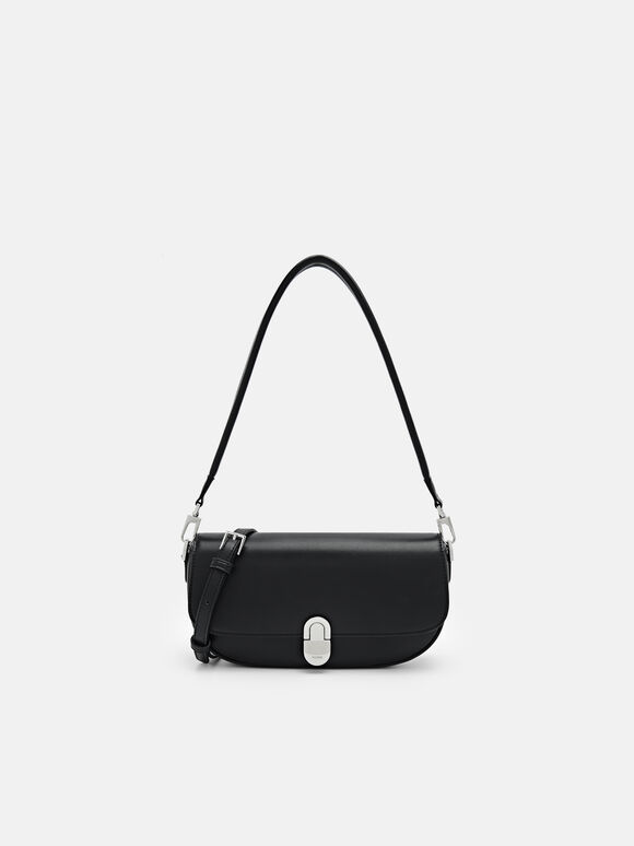 Artemis Shoulder Bag, Black, hi-res