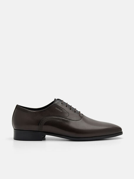 Sepatu Kulit Oxford Mengilap, , hi-res