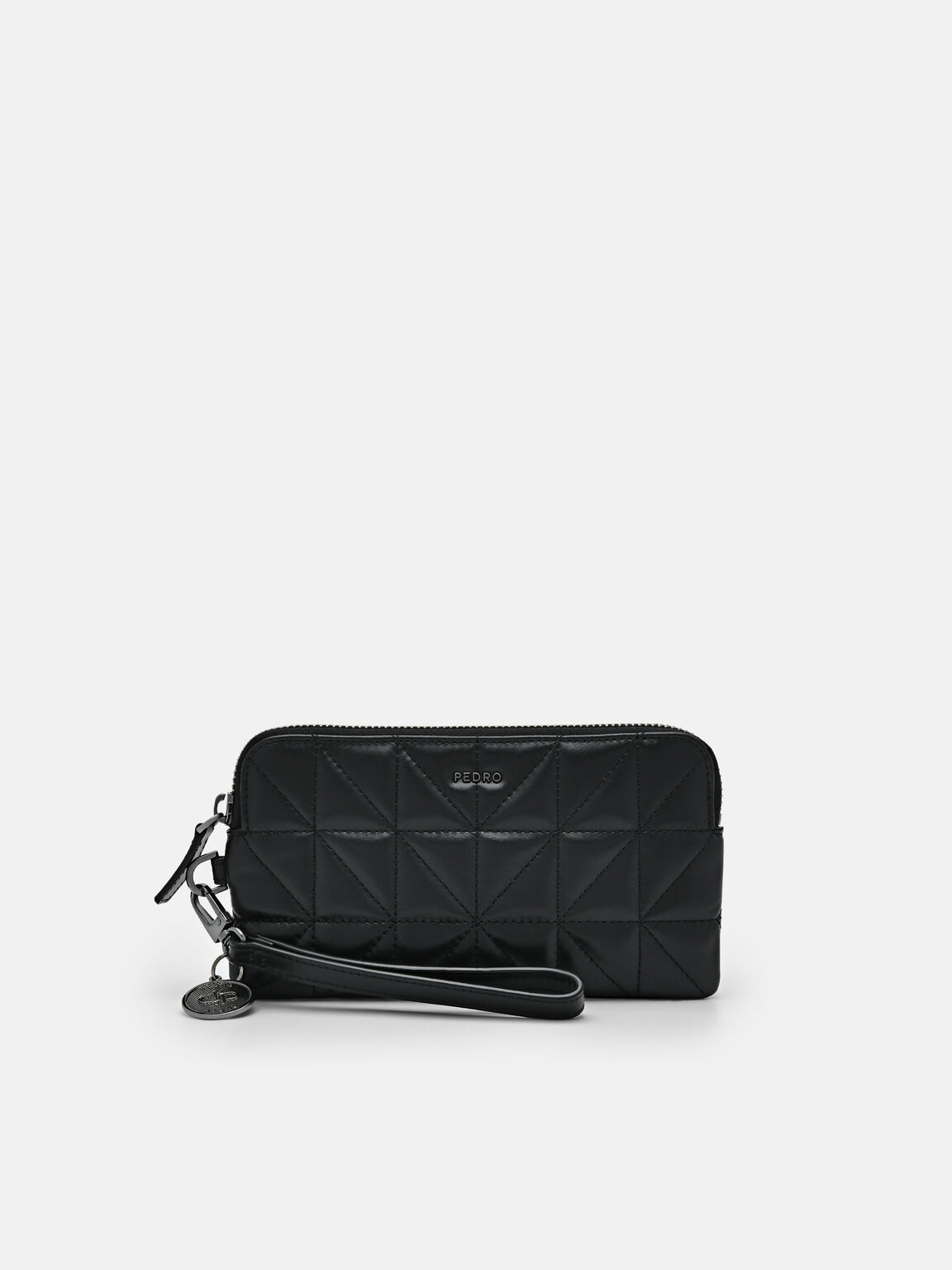 PEDRO Studio Leather Pouch in Pixel, Black