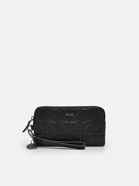 PEDRO Studio Leather Pouch in Pixel, Black