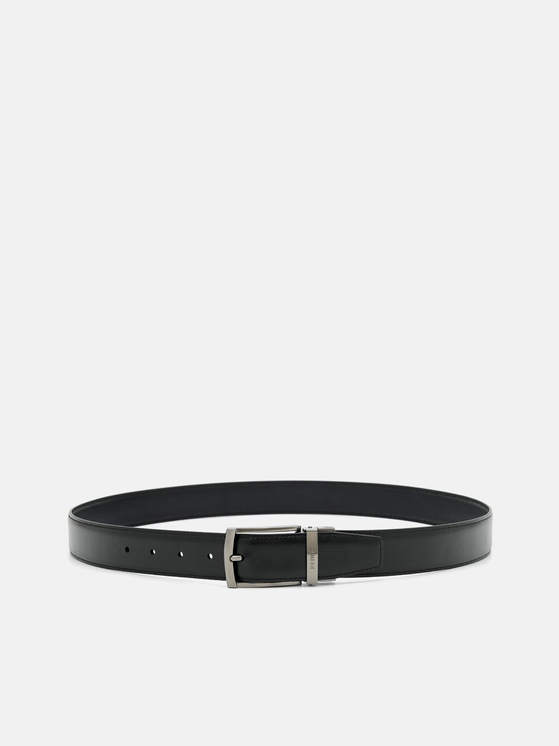 Reversible Leather Pin Belt, 