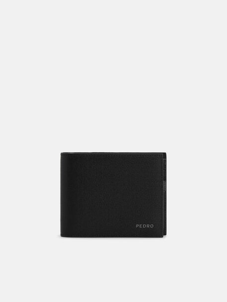 Full-Grain Leather Wallet with Insert, Black, hi-res
