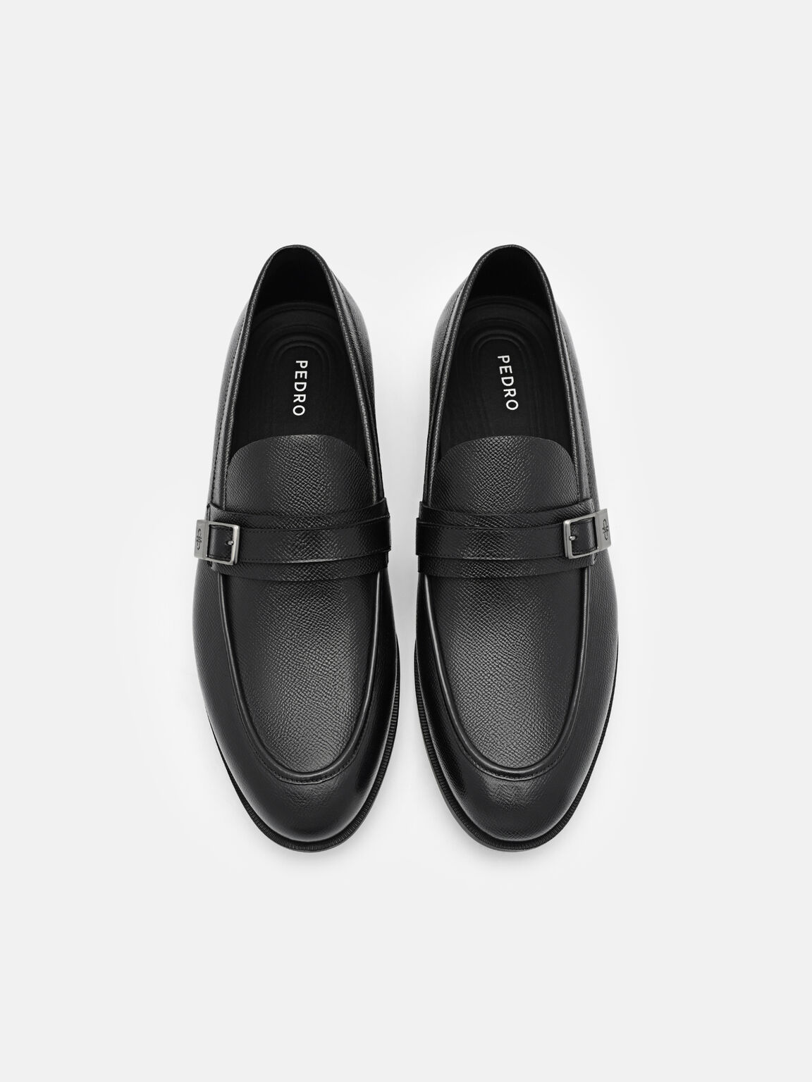 Altitude Embossed Leather Loafers, , hi-res