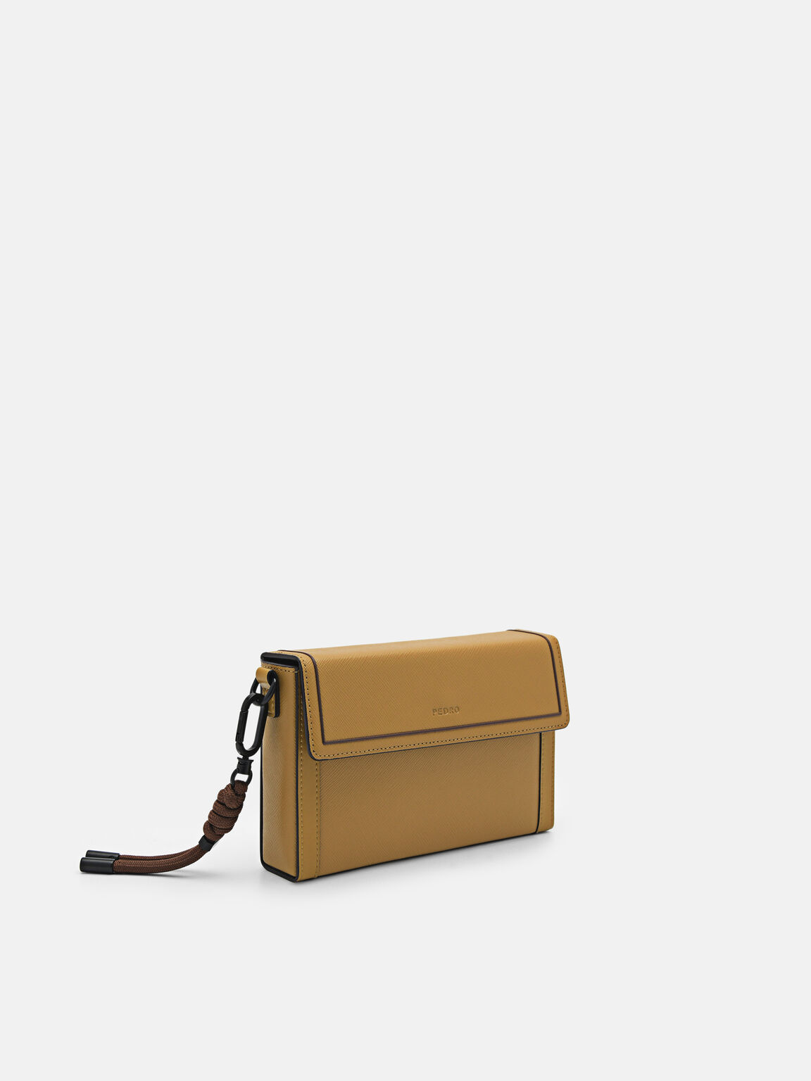 Saffiano Leather Mini Sling Bag, 