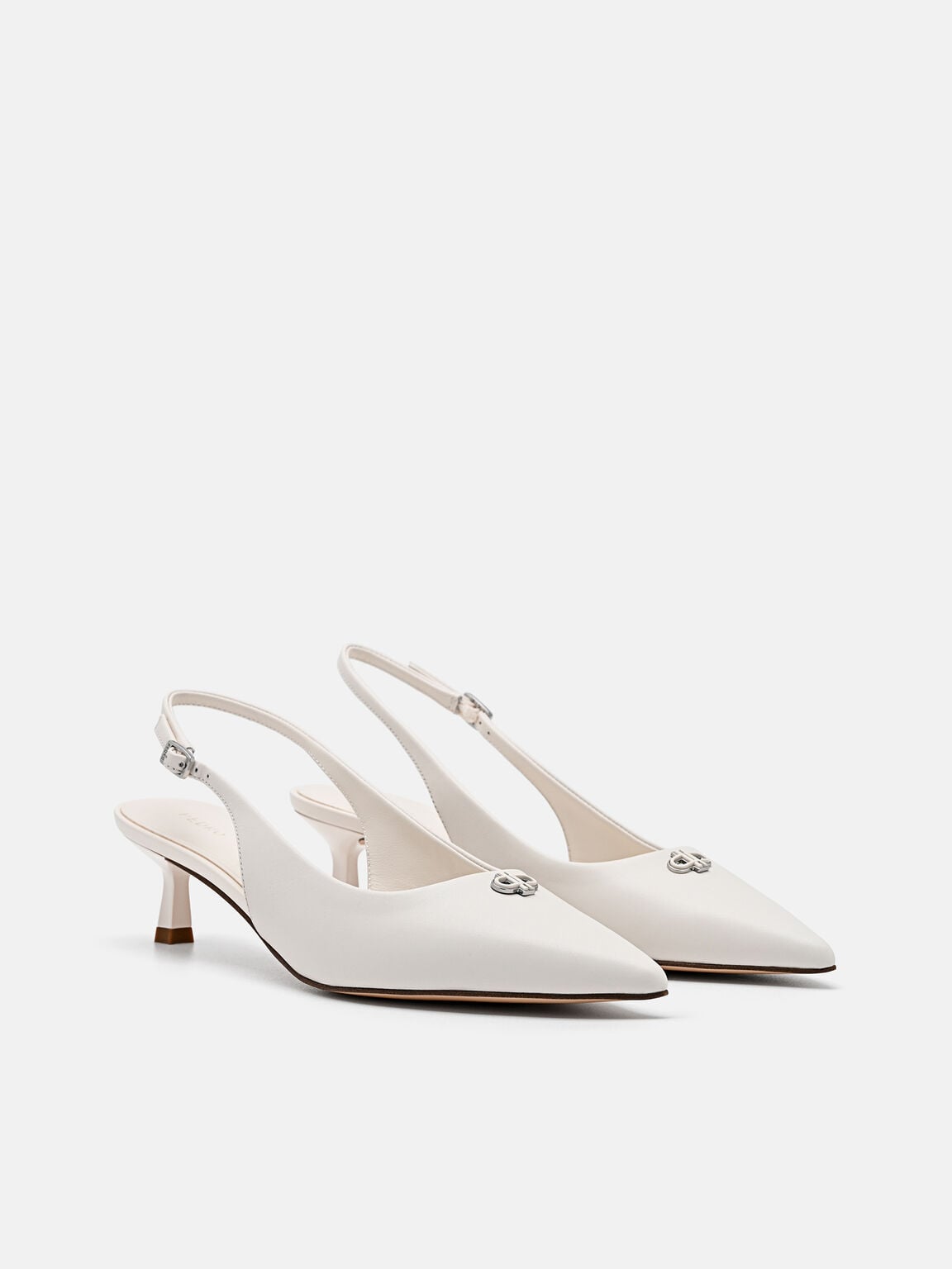 Sepatu Hak Slingback Kulit, , hi-res