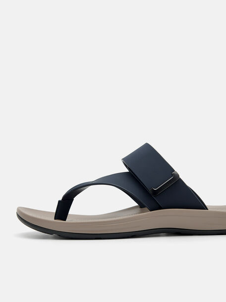 PEDRO Icon Leather Heel Sandals, Black