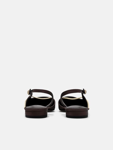 Marland Flat Ballerina Kulit, 