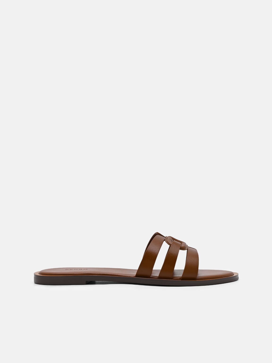 Carmel Sandal Slide Kulit, , hi-res