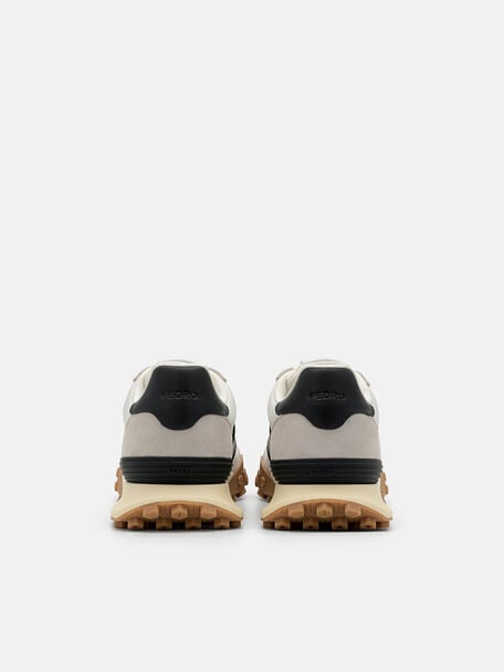 PEDRO Icon Leather Heel Sandals, Black