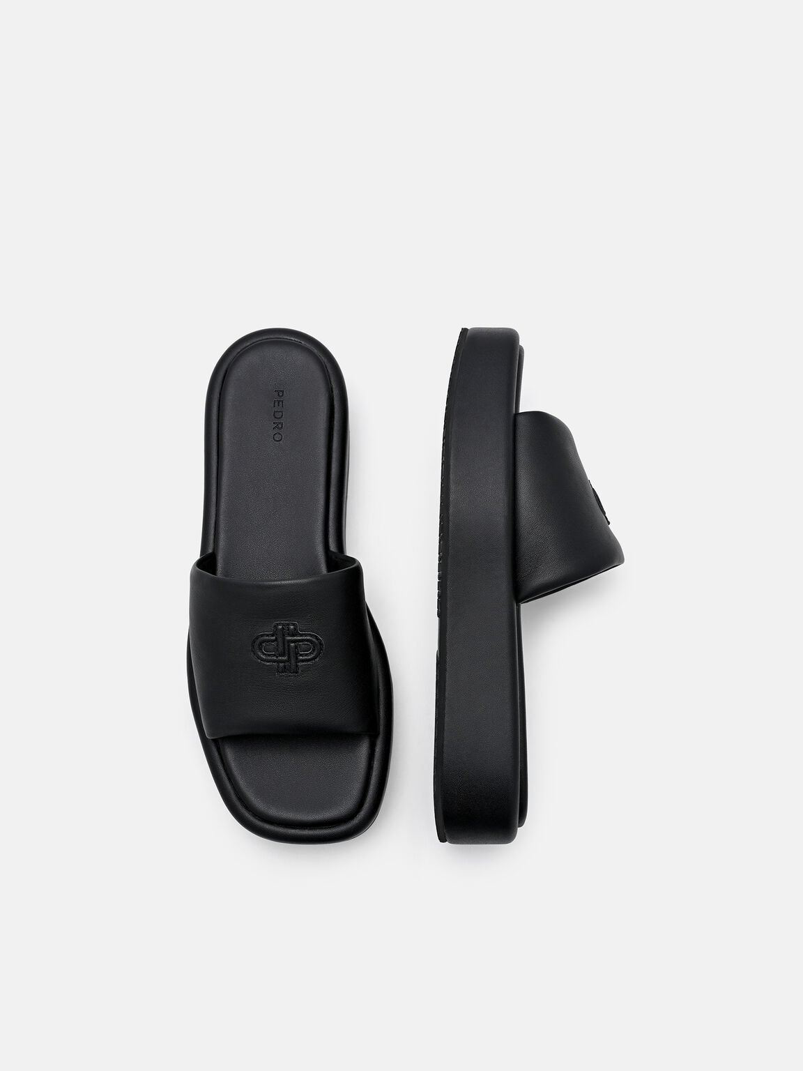 Sandal Wedges Kulit, , hi-res