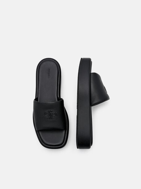 Sandal Wedges Kulit, , hi-res