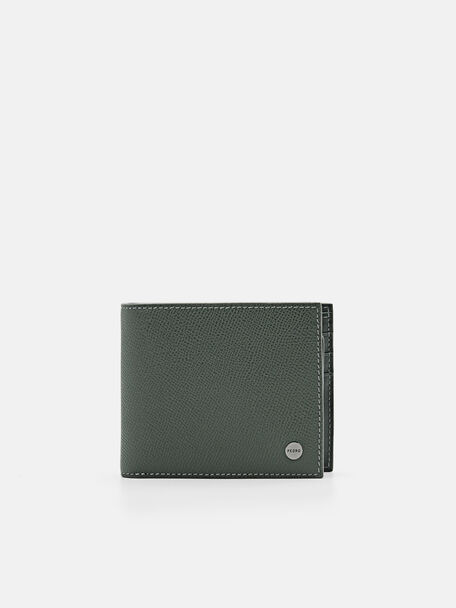 Oliver Leather Bi-Fold Wallet with Insert, Military Green, hi-res