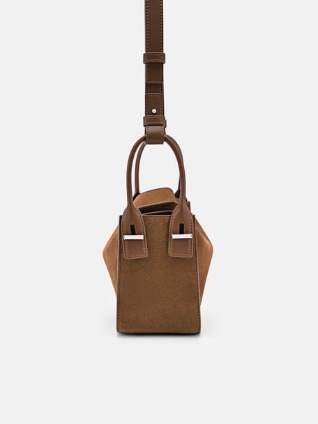 PEDRO Icon Leather Heel Sandals, Black