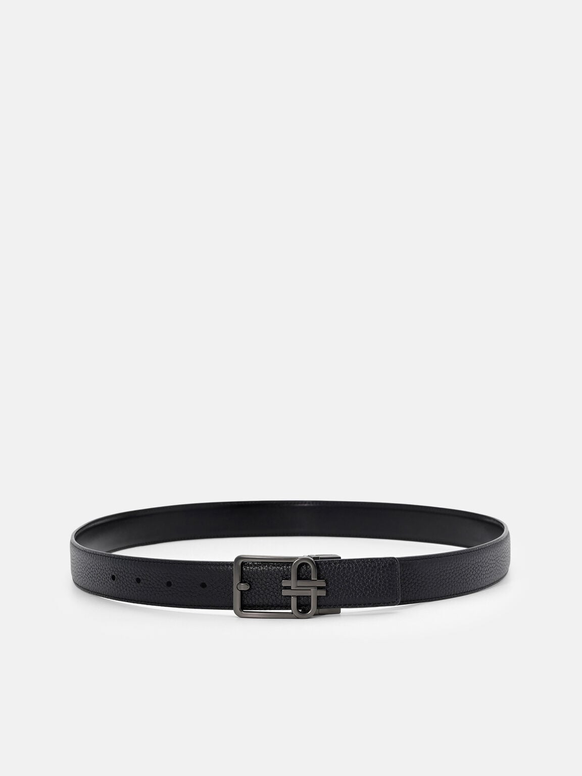 Tumbled Leather Reversible Tang Belt, 