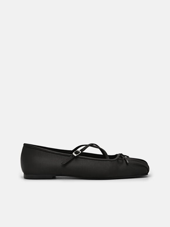 Nica Satin Ballerina Flats, 