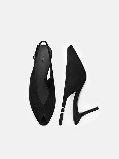 Sylvie Suede Slingback Heel Pumps, , hi-res