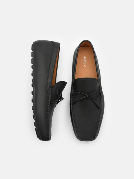 Sepatu Driving Kulit Bow, 