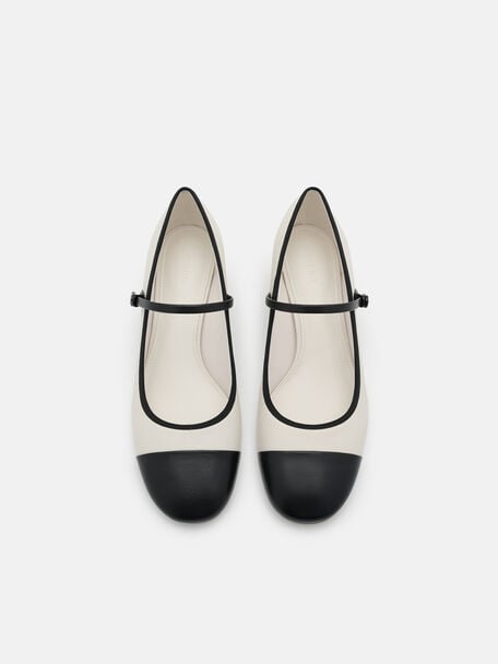 Claude Leather Mary Jane Pumps, , hi-res