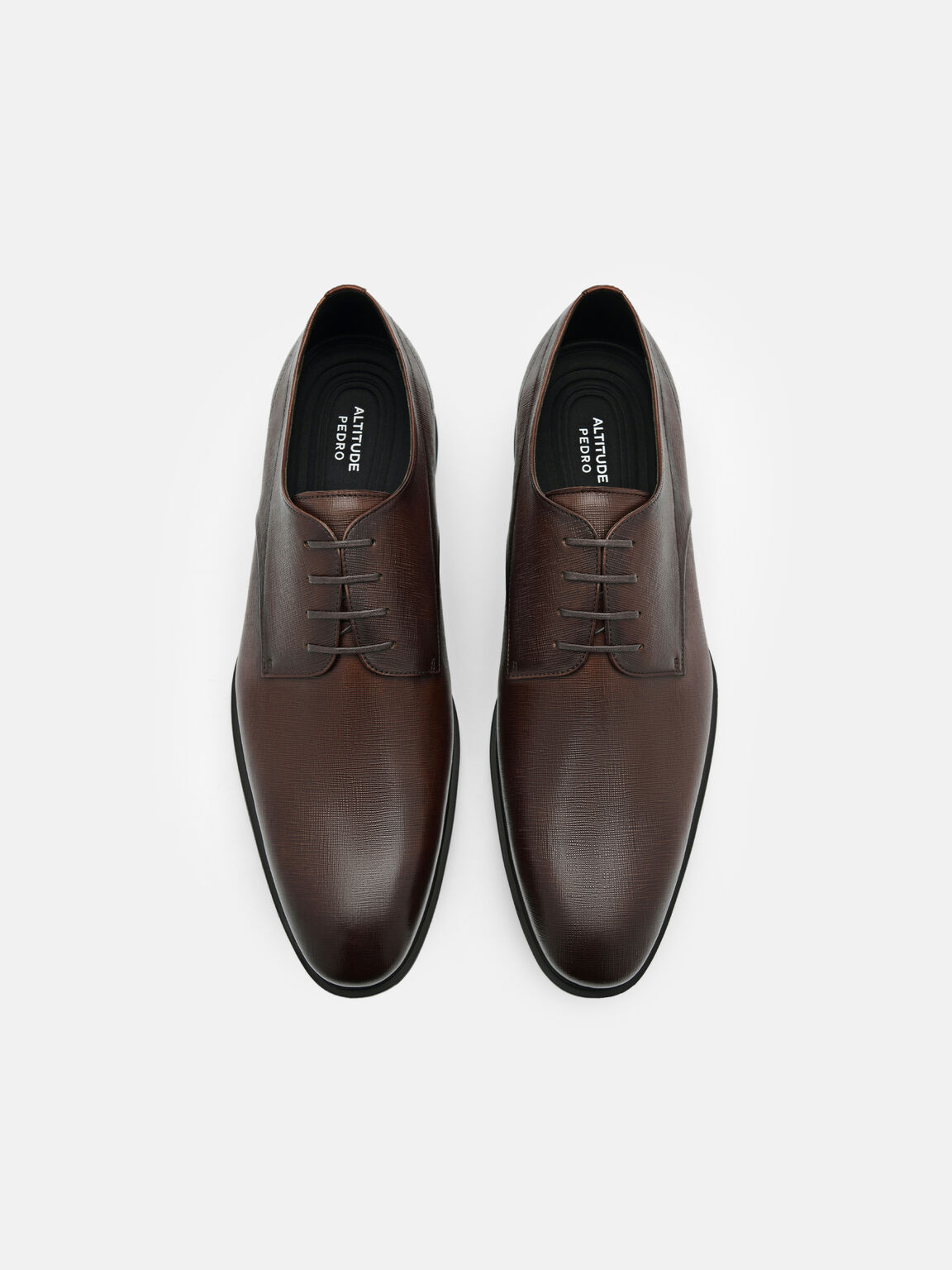 Sepatu Derby Kulit Ringan Altitude, 