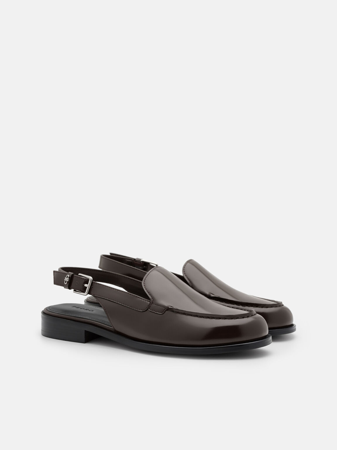 Remy Leather Backstrap Mules, 