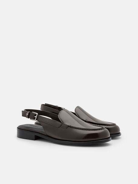 Remy Leather Backstrap Mules, 