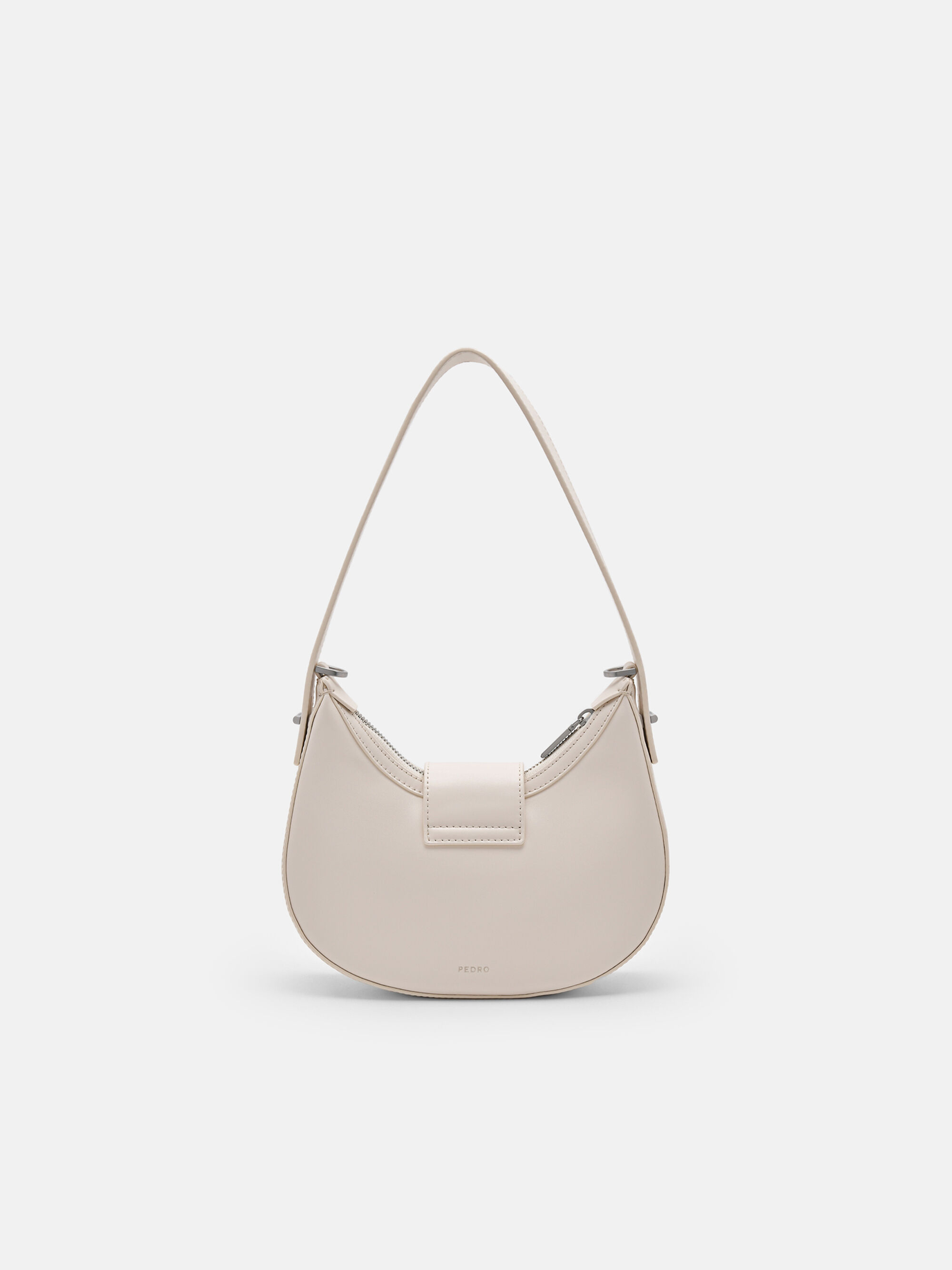 Chalk PEDRO Icon Leather Hobo Bag - PEDRO ID