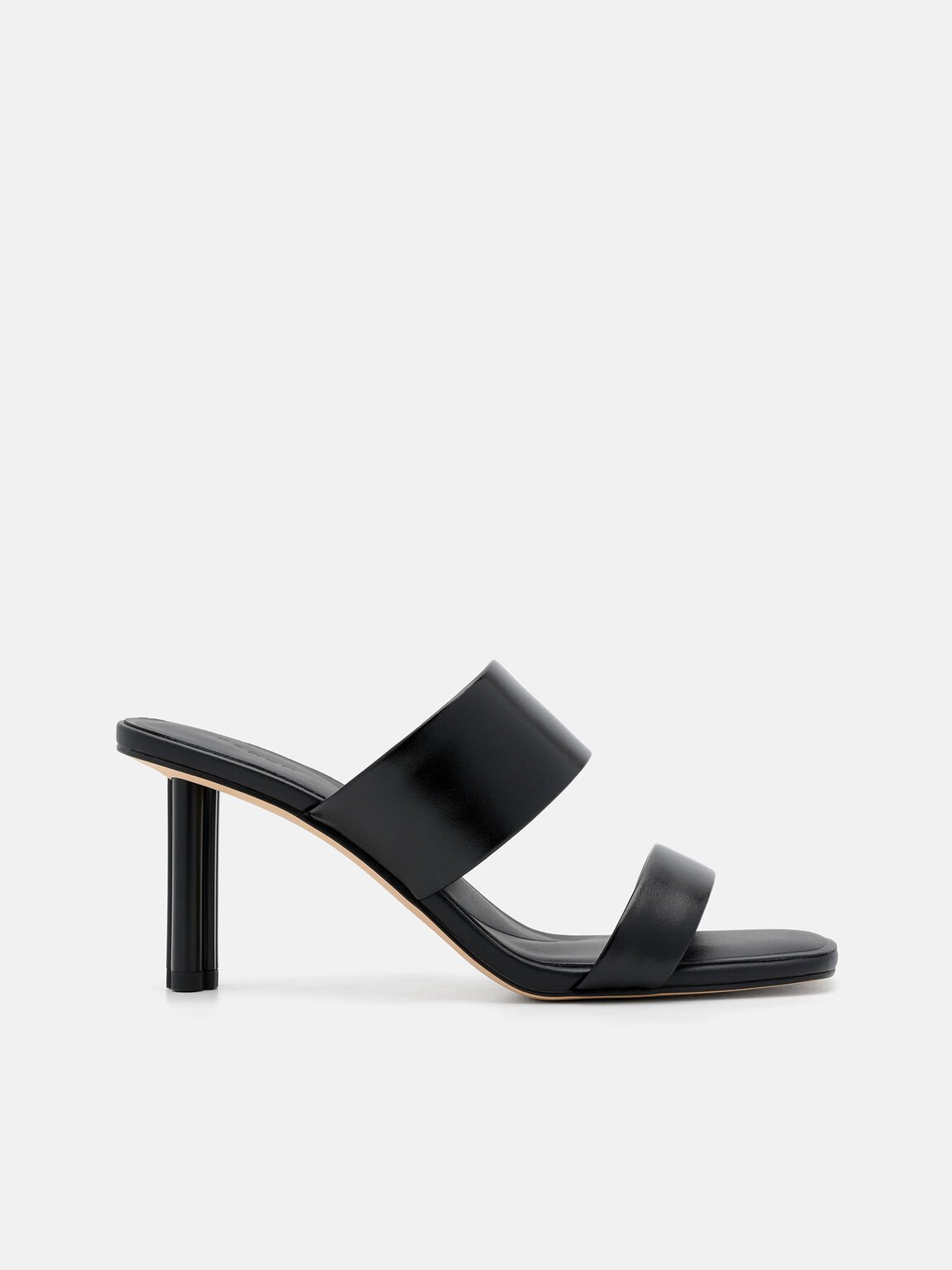 Leather Heel Sandals, , hi-res