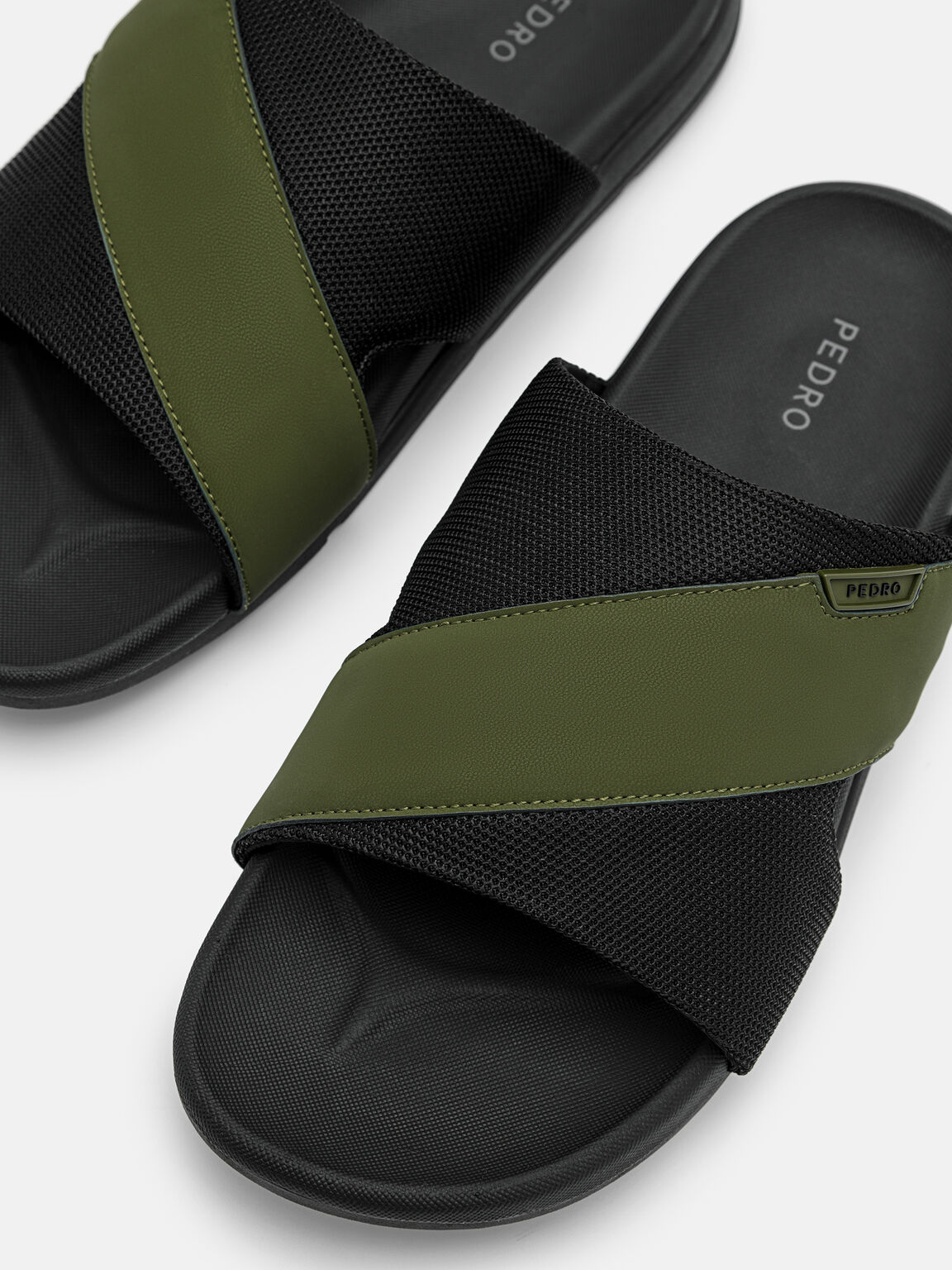 Mesh Slide Sandals, 