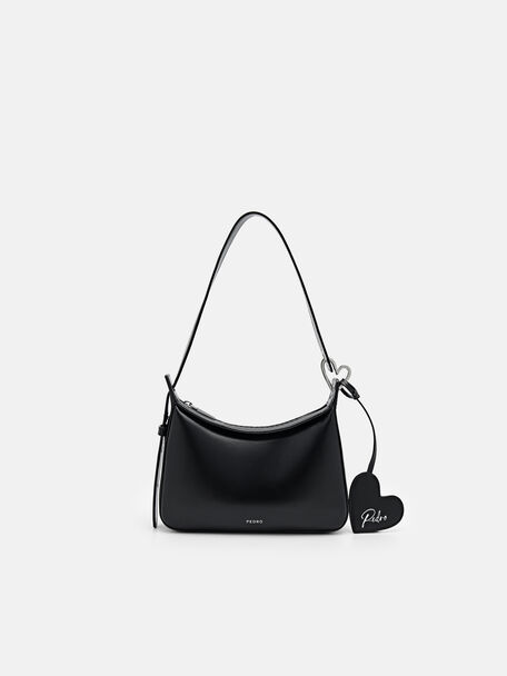 Heartlink Shoulder Bag, Black, hi-res