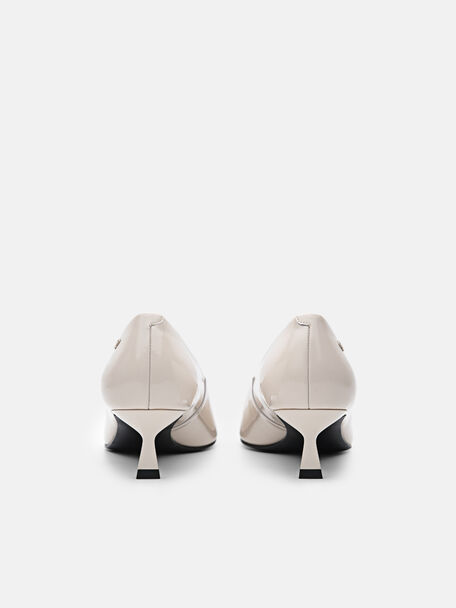 PEDRO Icon Leather Heel Sandals, Black