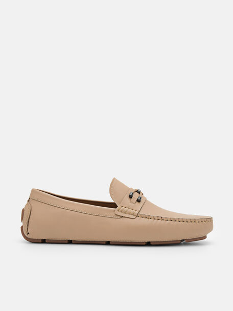 Leather Horsebit Driving Shoes, , hi-res