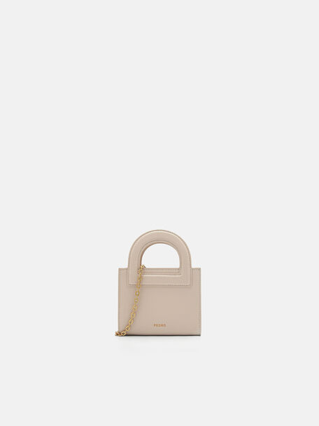 Leather Micro Pouch, Sand, hi-res