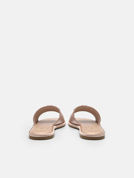 PEDRO Icon Leather Heel Sandals, Black