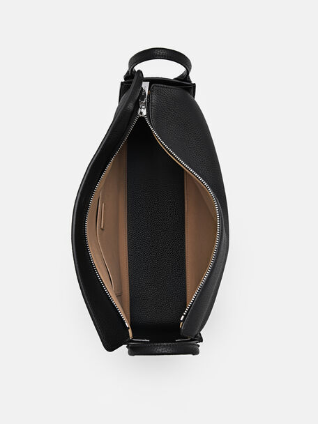 PEDRO Icon Leather Heel Sandals, Black