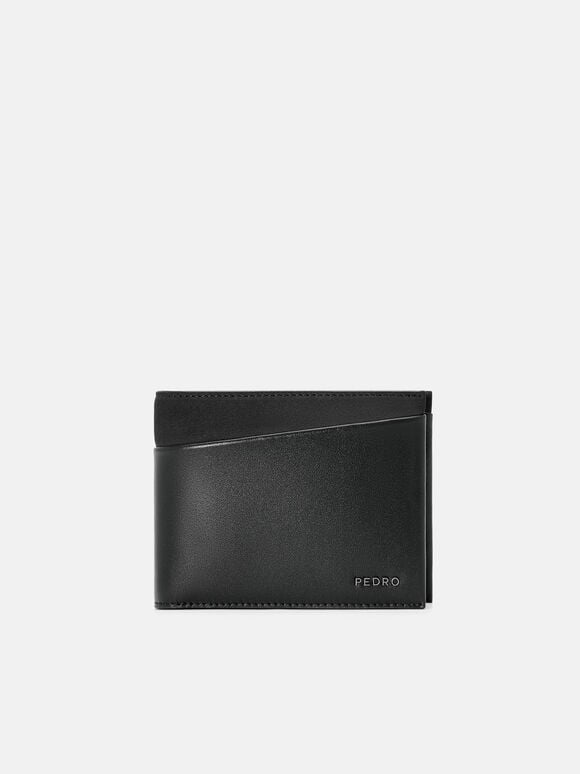 Dompet Bi-Fold Kulit Nubuck dengan Sisipan, , hi-res