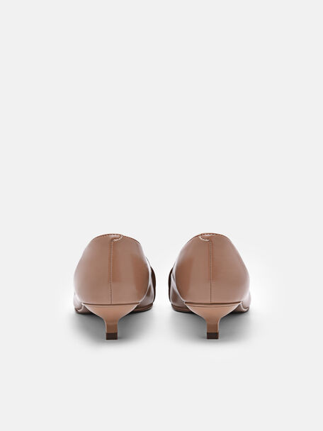 PEDRO Icon Leather Heel Sandals, Black