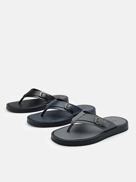 PEDRO Icon Leather Heel Sandals, Black PEDRO Icon Leather Heel Sandals, Black