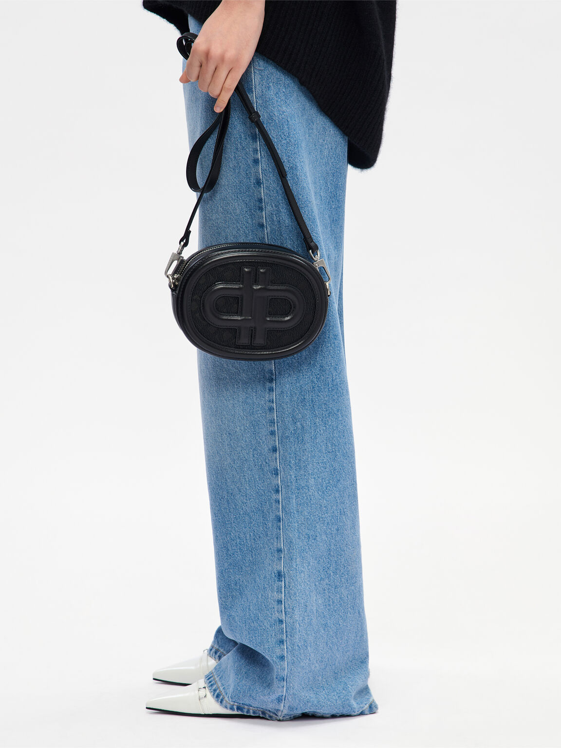 PEDRO Icon Round Leather Shoulder Bag, 