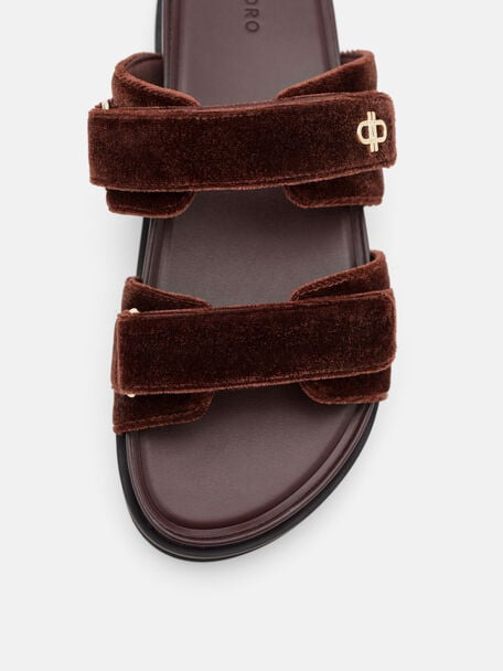 Sandal Slide Beludru Nelle, , hi-res
