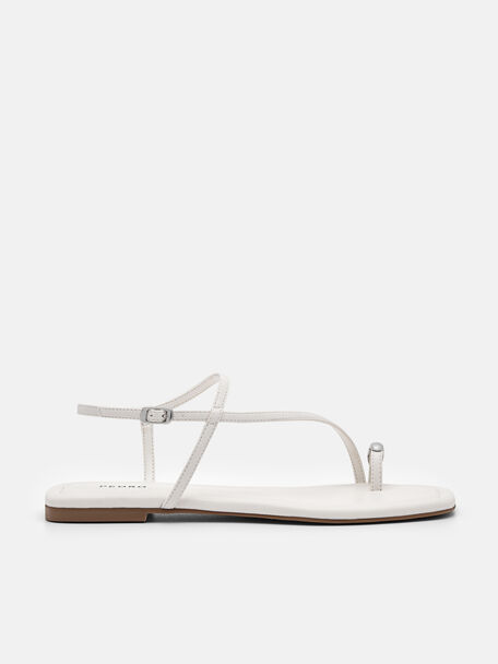 Lia Toe Ring Sandals, Chalk, hi-res