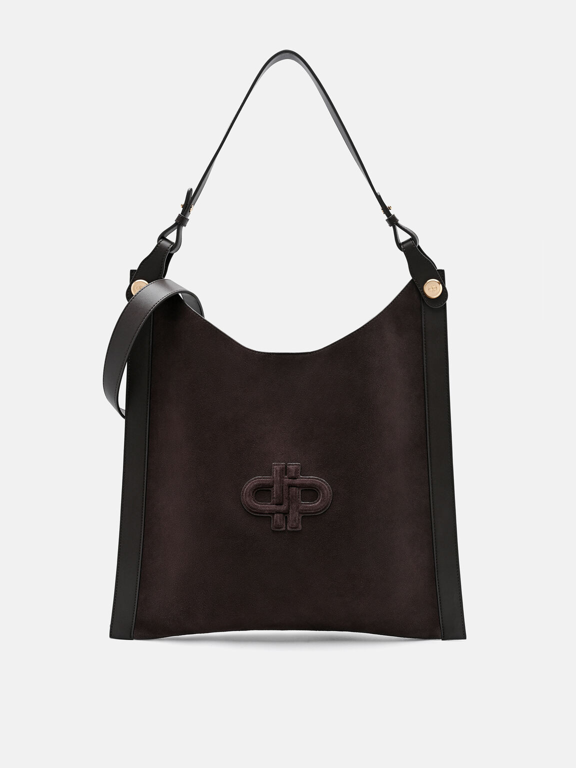 Oversized Suede Shoulder Bag, , hi-res