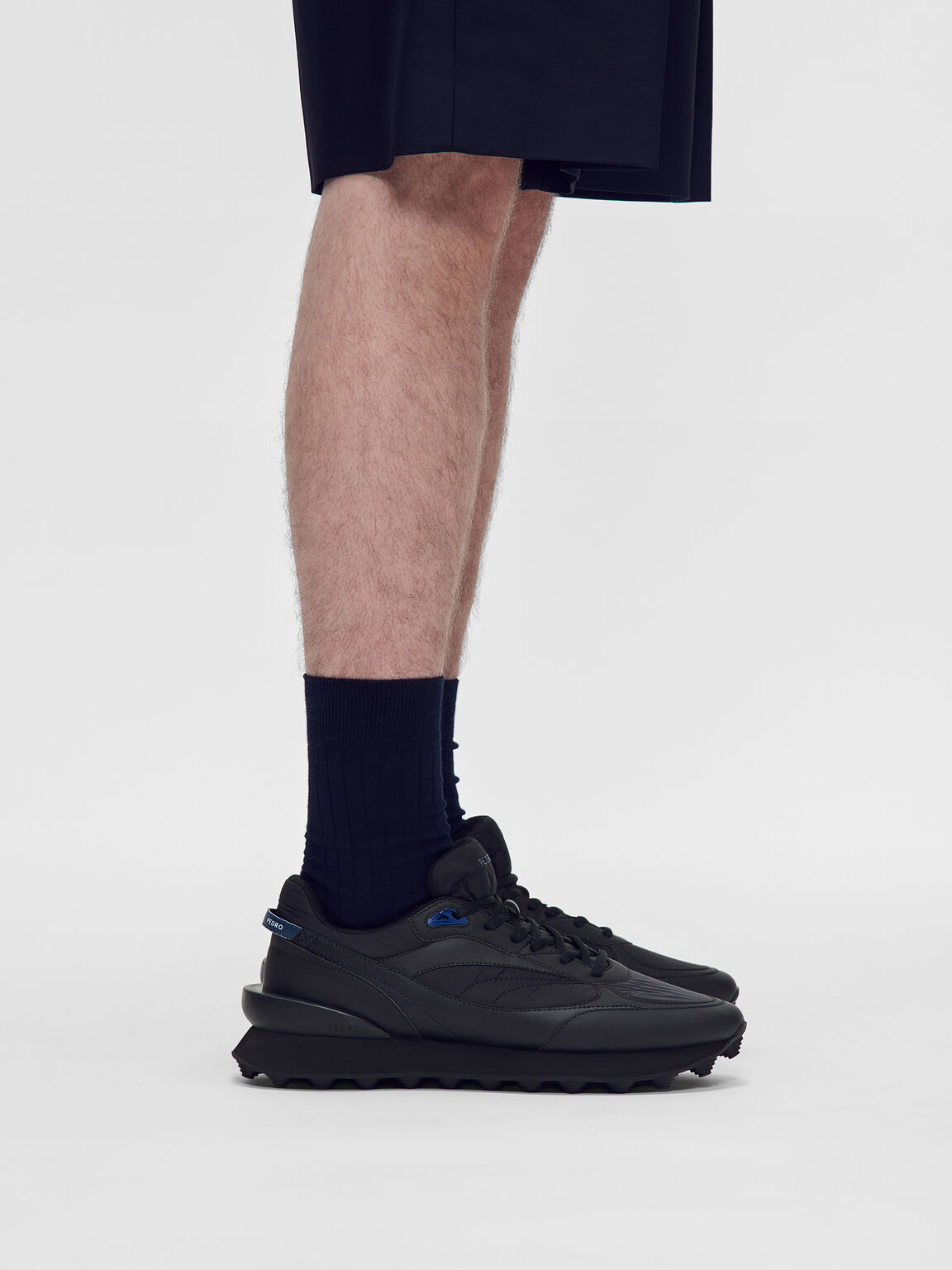 Stadium Nylon Sneakers, Black
